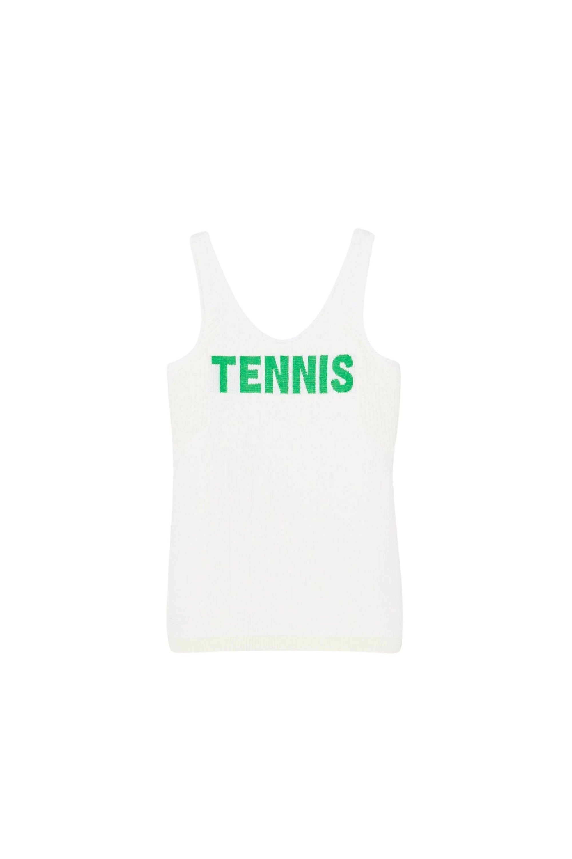 Débardeur Tennis en maille - Blanc & Calathea