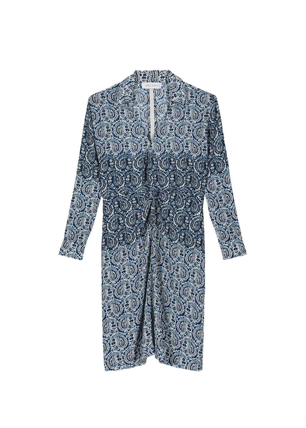 Contrasting flowing dress - Blue