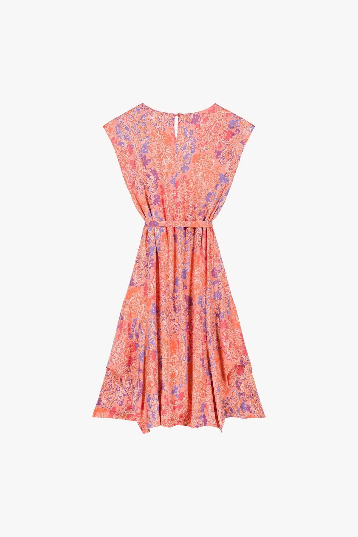 Robe sans manches avec bas - Abricot