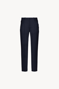 Pantalon droit avec dedetails - Marine