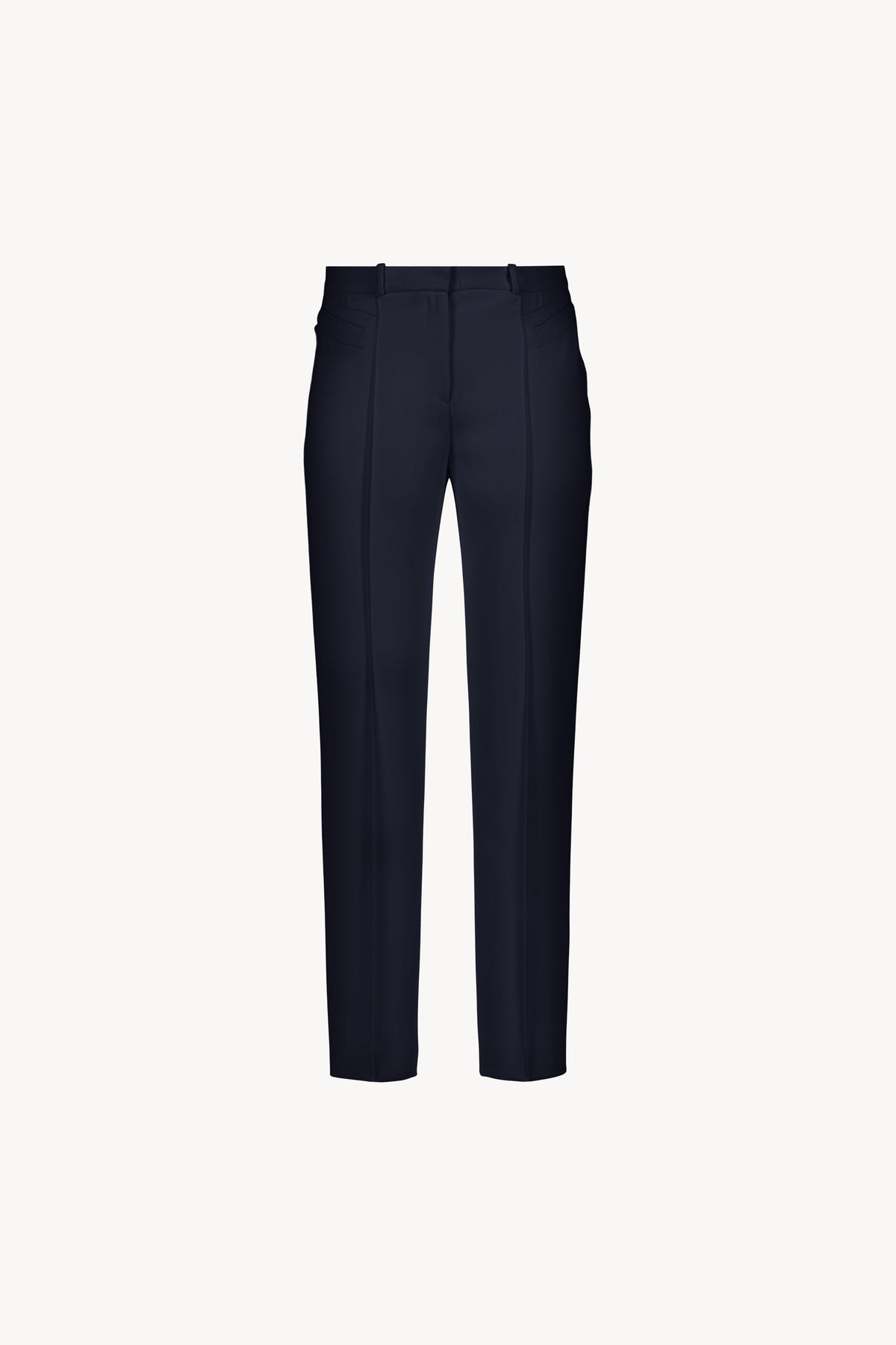 Pantalon droit avec dedetails - Marine