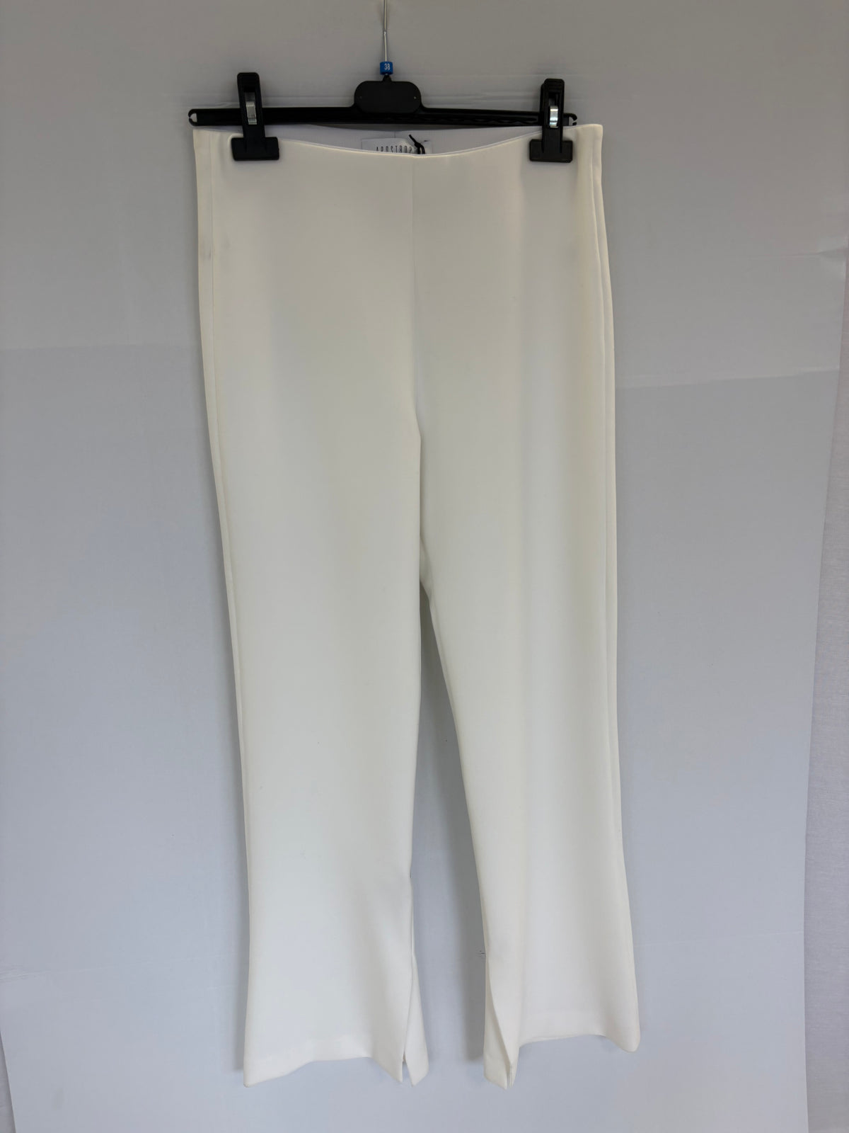Pantalon evase avec ceinture - Blanc Cassé
