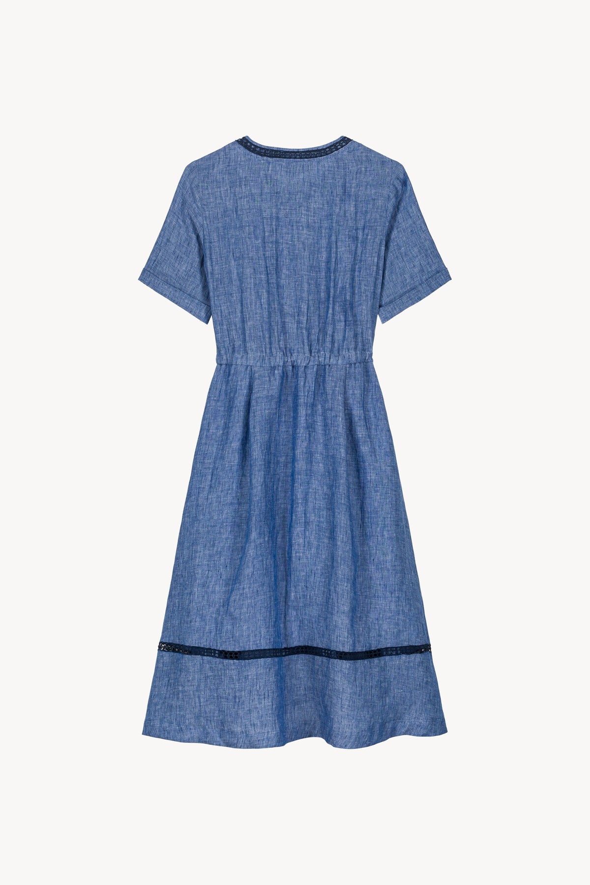 Robe cintree taille - Bleu Denim