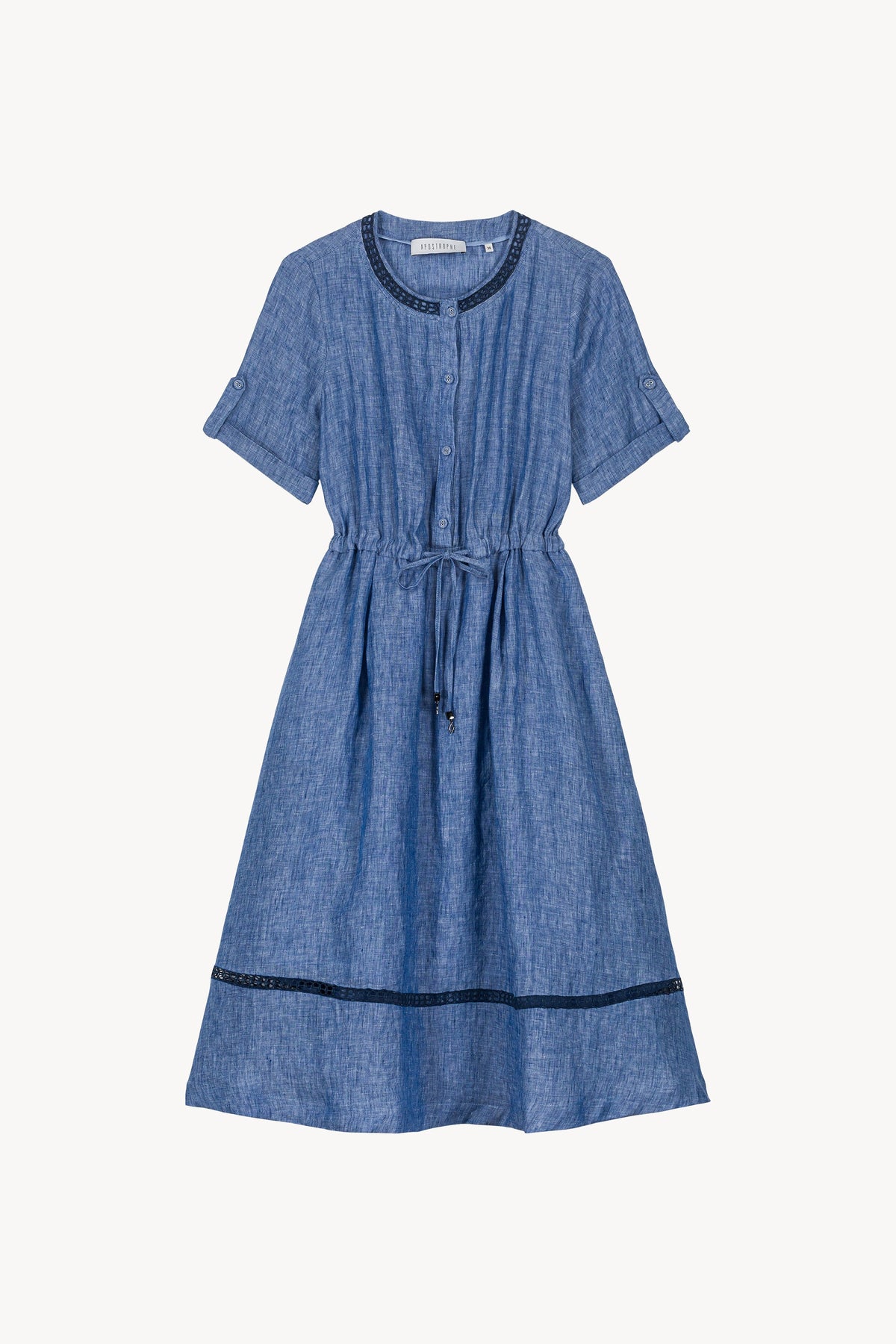 Robe cintree taille - Bleu Denim