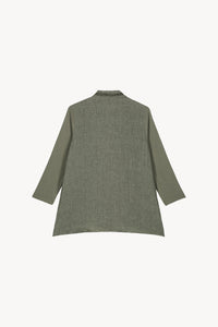 Chemise droite brode - Vert Pale