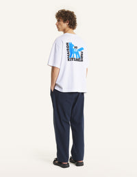 Gallery Fox Oversize Tee-Shirt - White