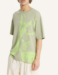 T-shirt oversize Fox Cub - Dusty Green