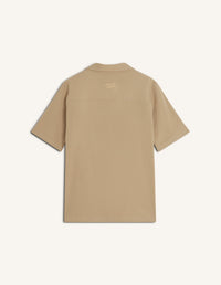 Seersucker Resort Shirt - Roasted Almond