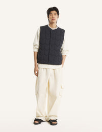 Quilted Vest - Black