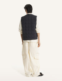 Quilted Vest - Black