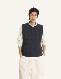 Quilted Vest - Black