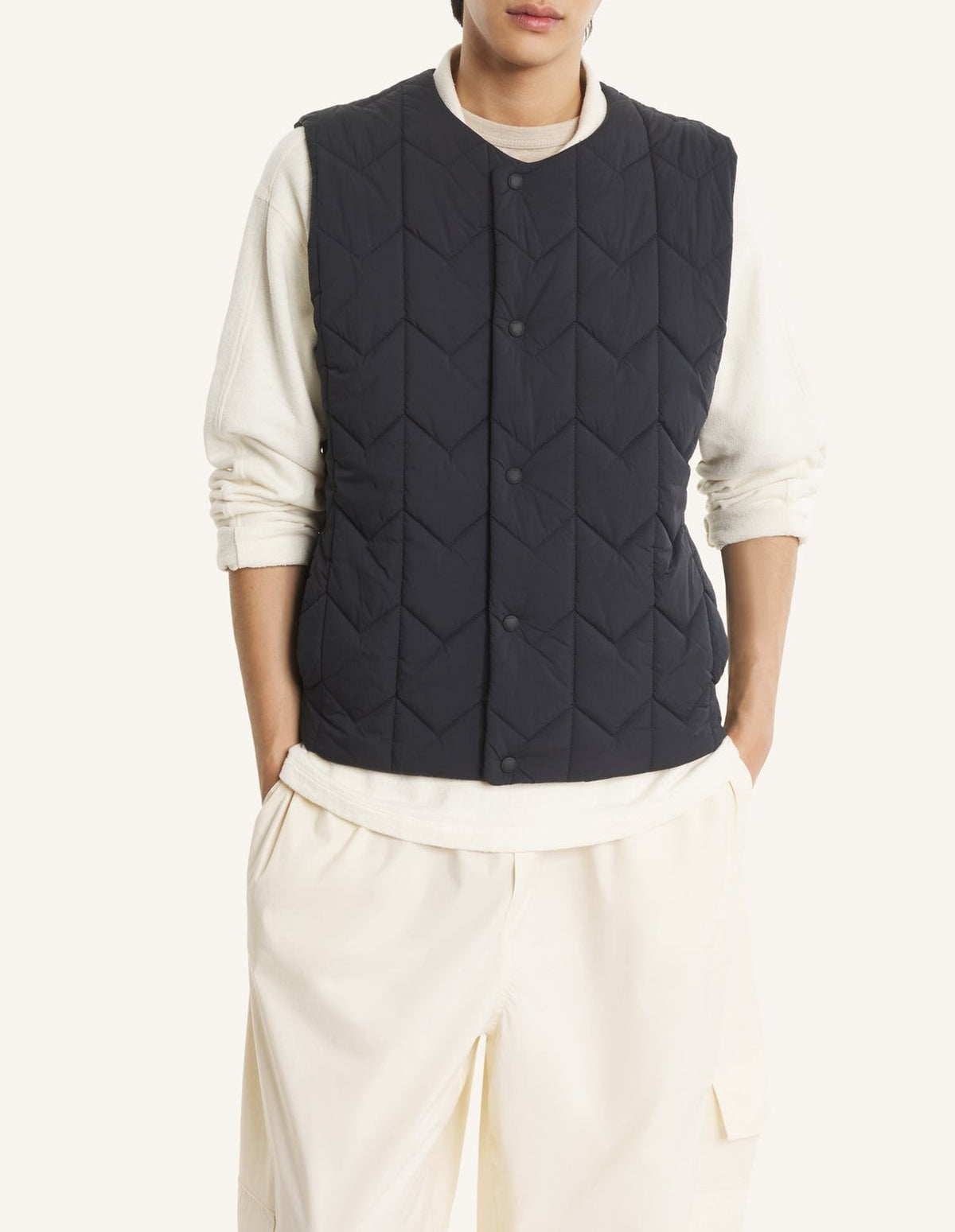 Gilet sans manches matelassé - Black