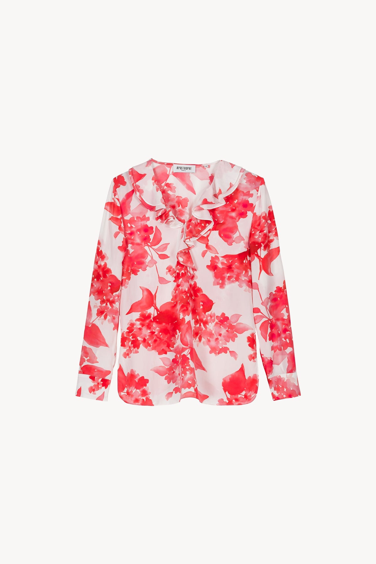 Chemise avec volants - Corail
