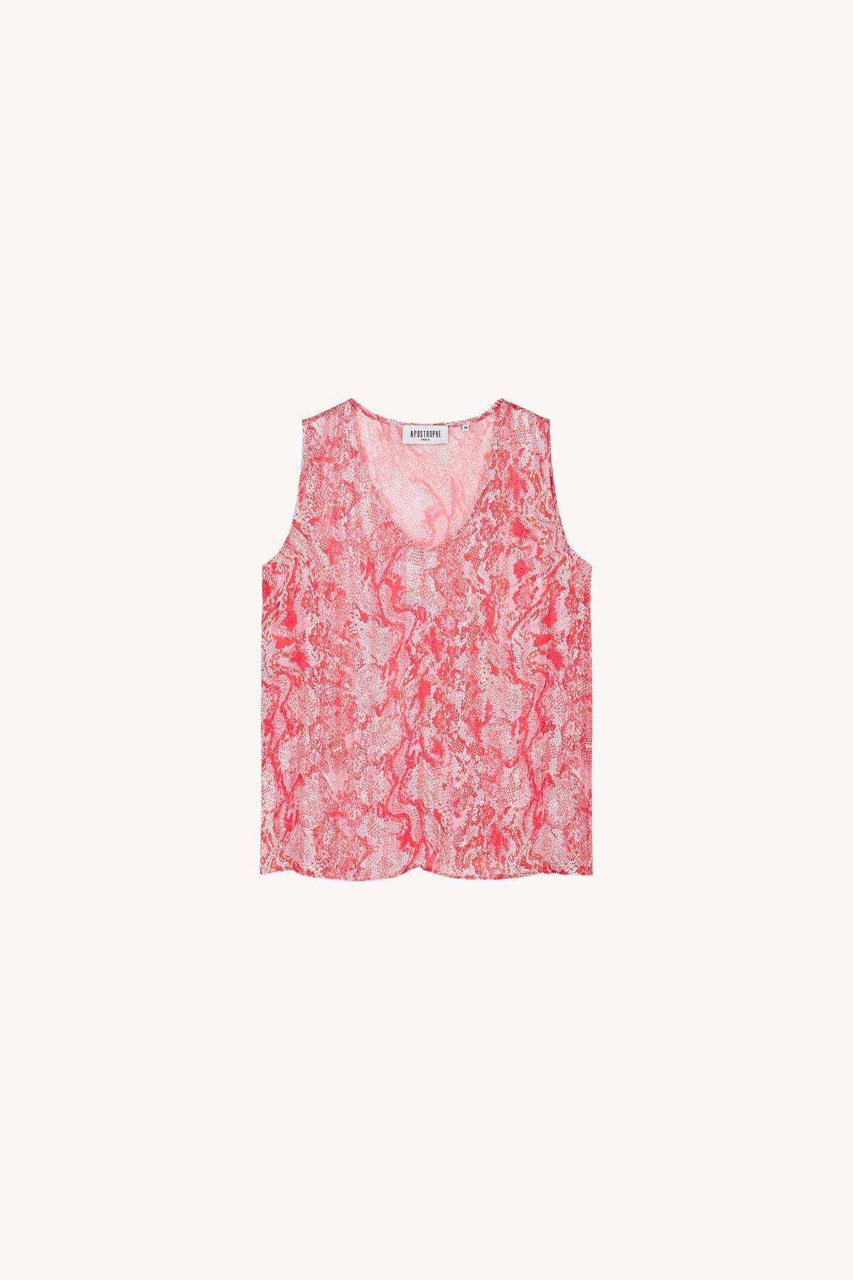 Haut sans manches - Corail