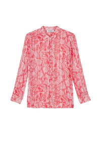 Chemise à motif jacquard - Corail