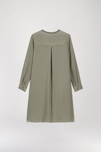 Robe bi-matiere - Kaki