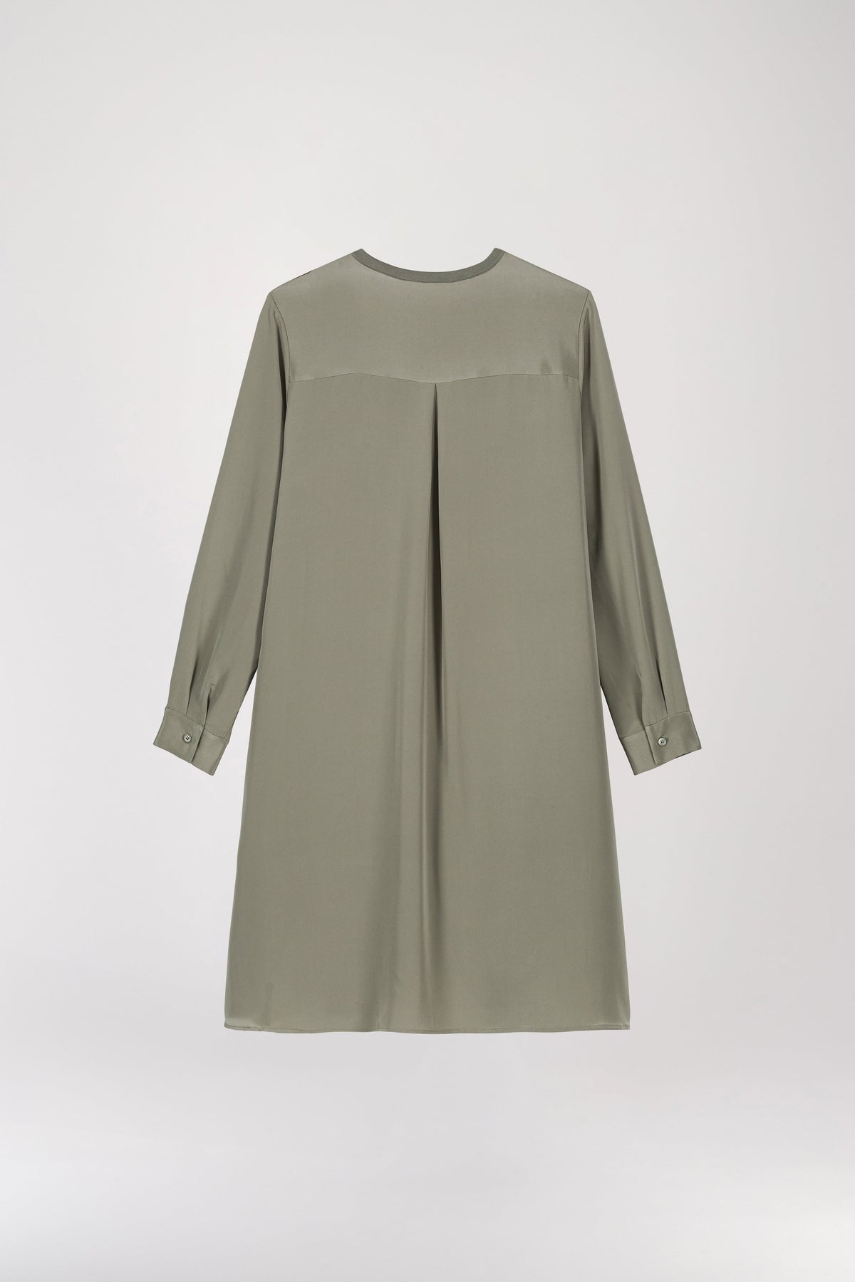 Robe bi-matiere - Kaki