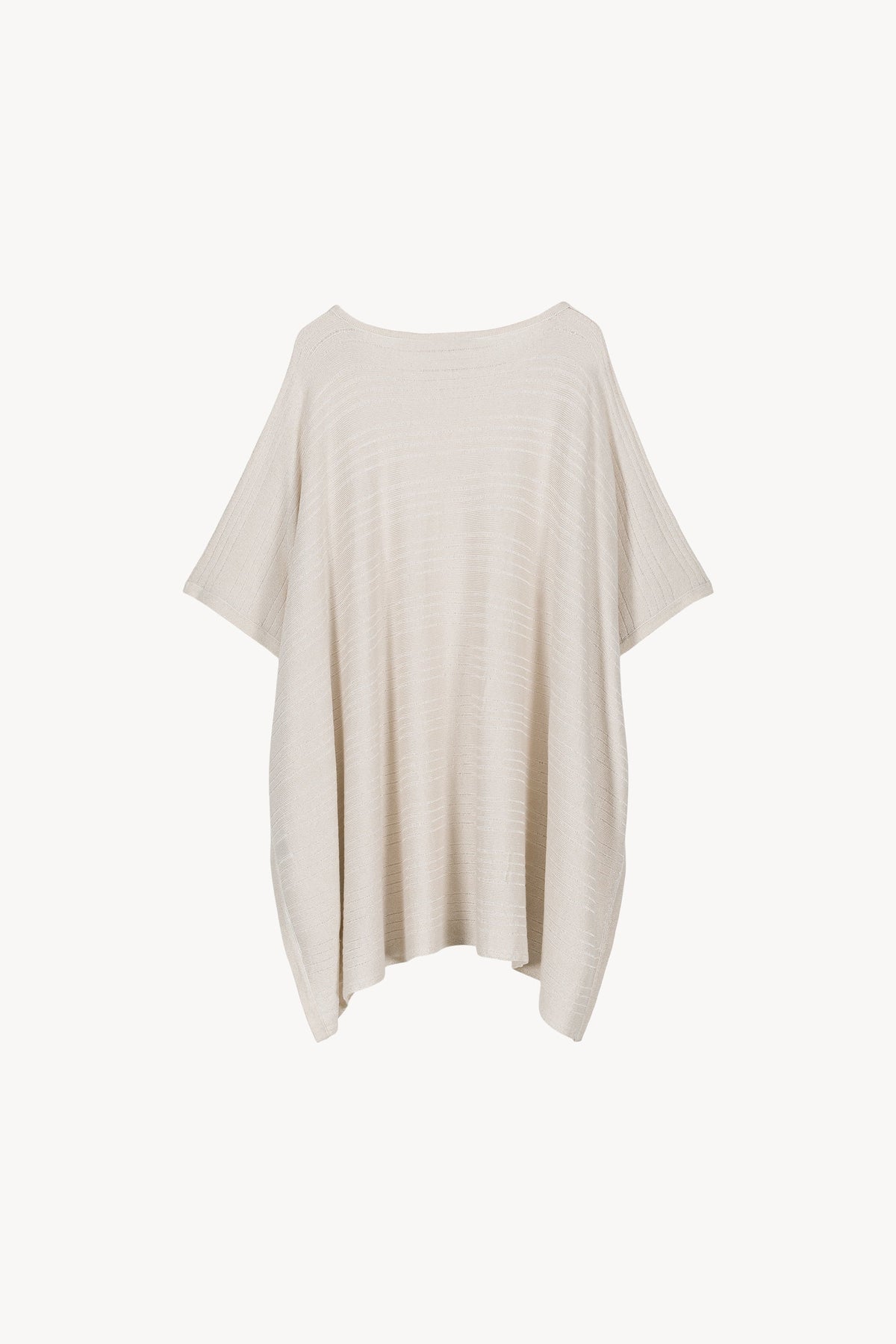 Pull poncho - Blanc Cassé