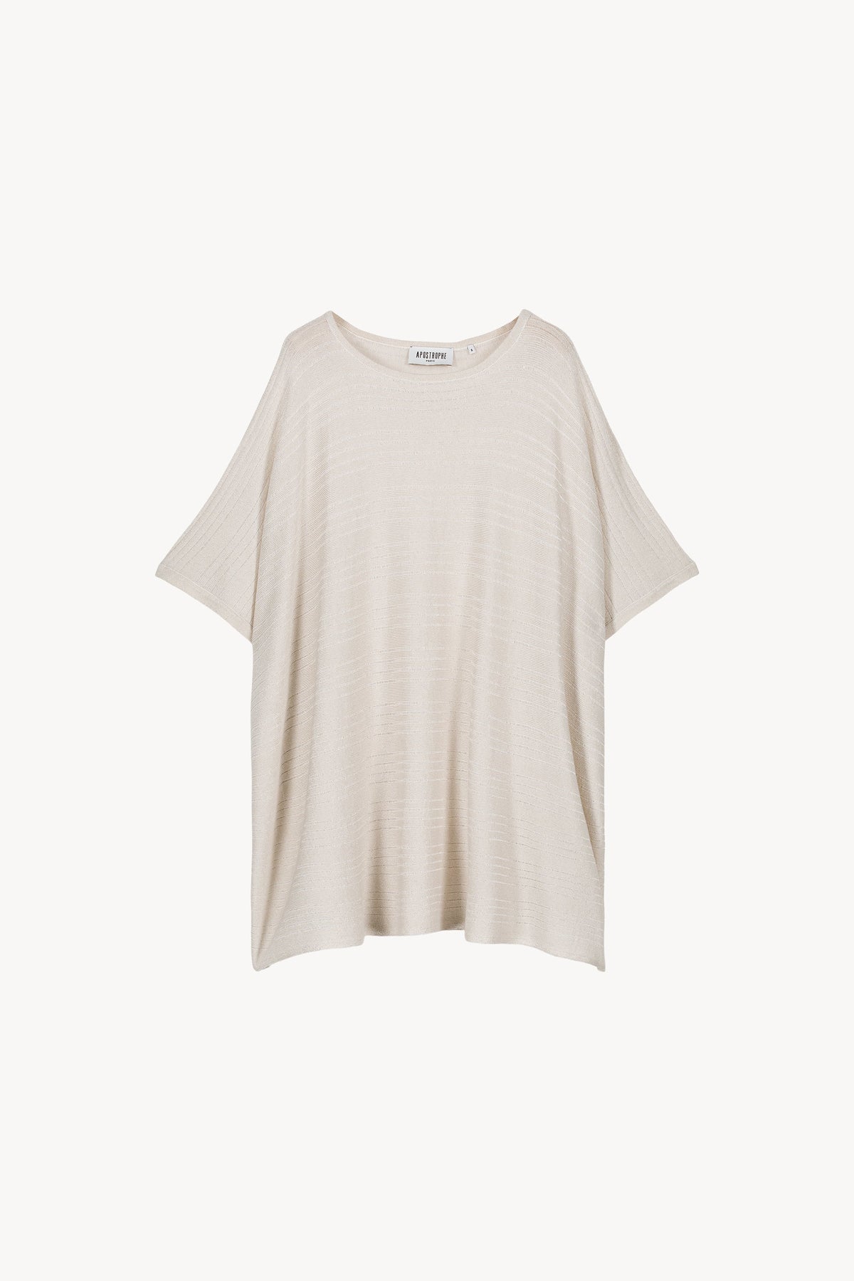 Pull poncho - Blanc Cassé