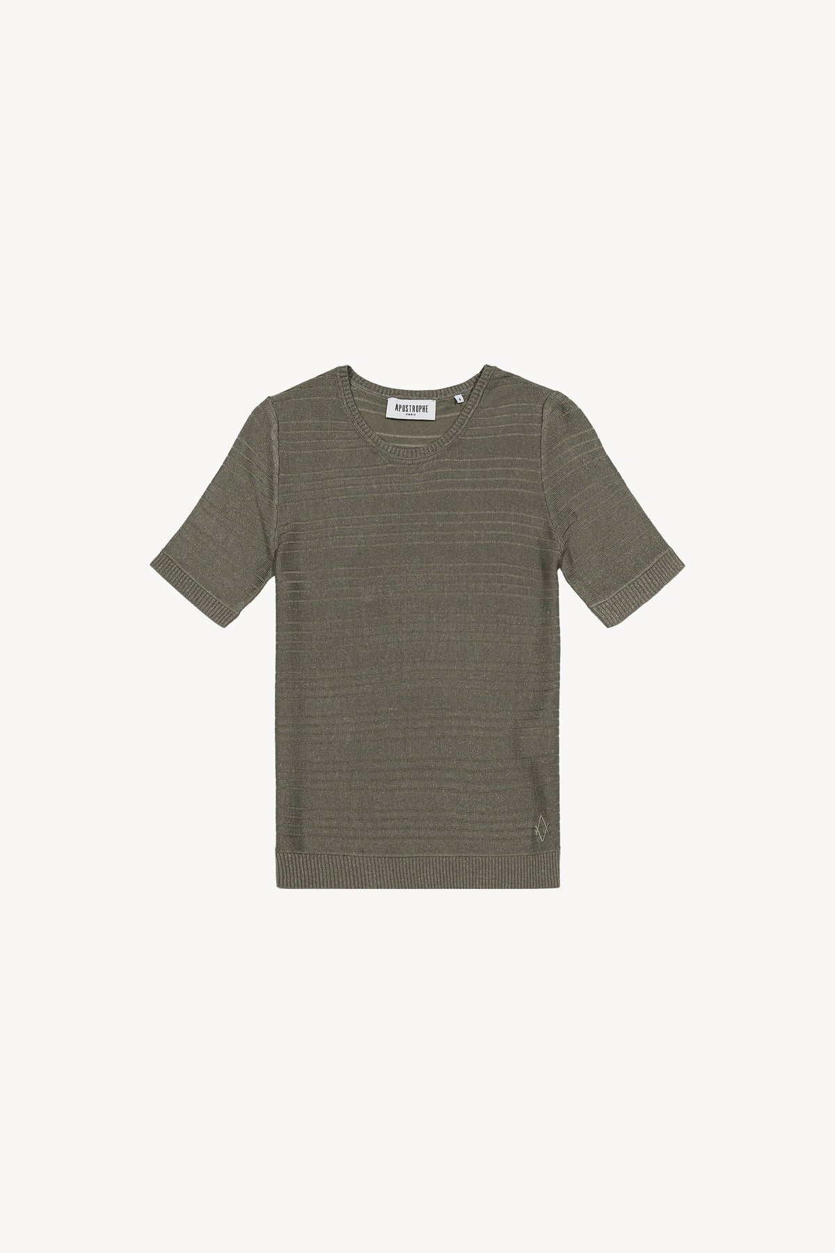 Pull manche courte - Kaki