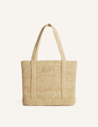 Raffia Tote - Driftwood