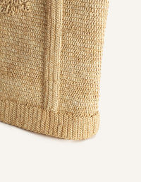Raffia Tote - Driftwood