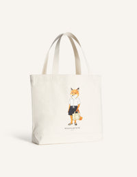 Dressed Fox Tote - Ecru