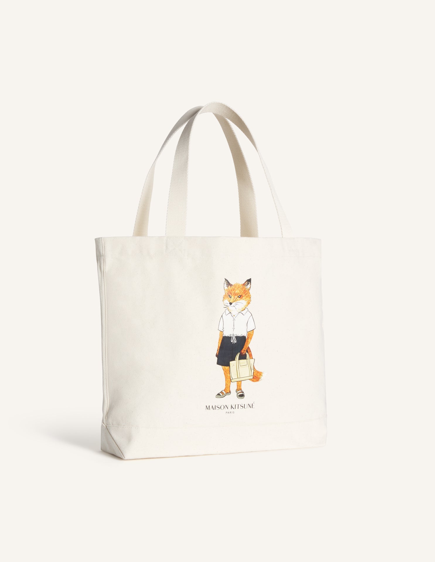 Dressed Fox Tote - Ecru