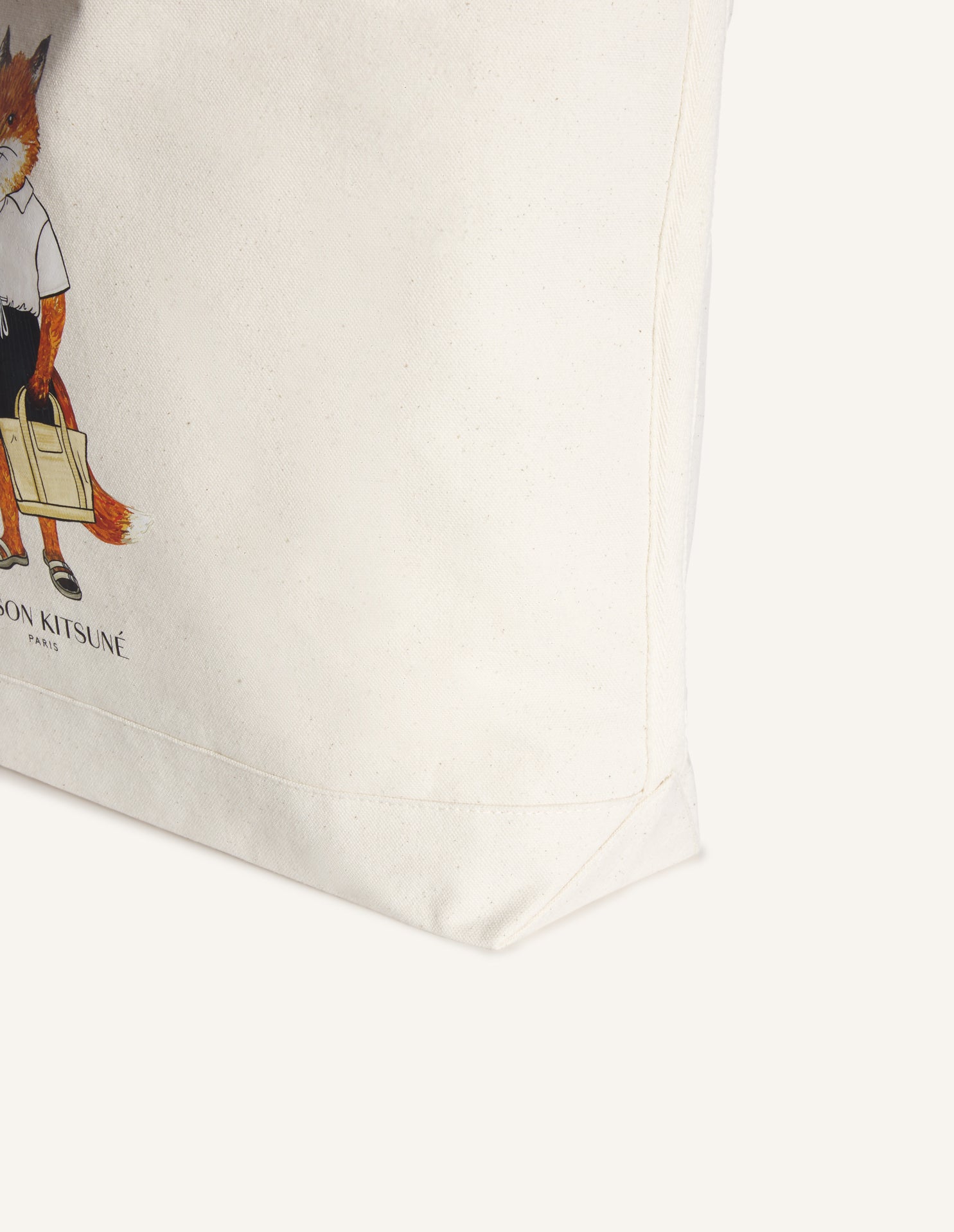 Dressed Fox Tote - Ecru