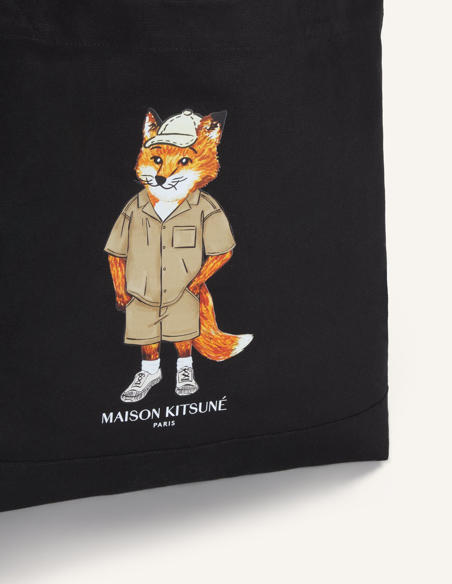 Dressed Fox  Tote - Black