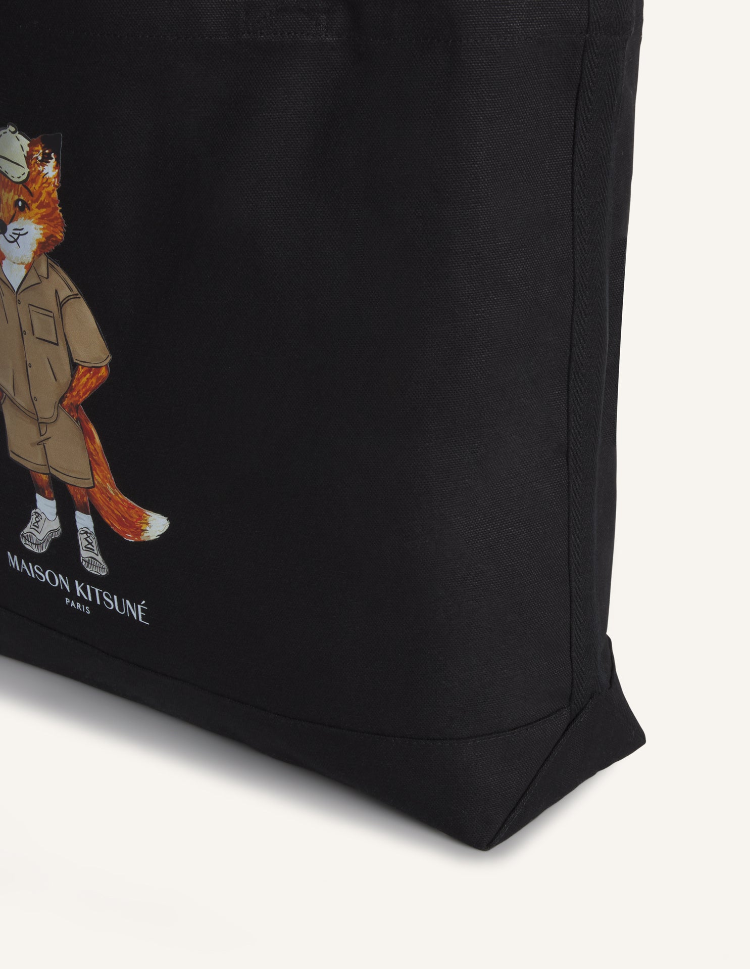 Dressed Fox  Tote - Black
