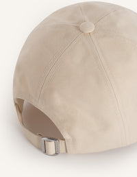 Maison Kitsune Stamp Cap - Macadamia
