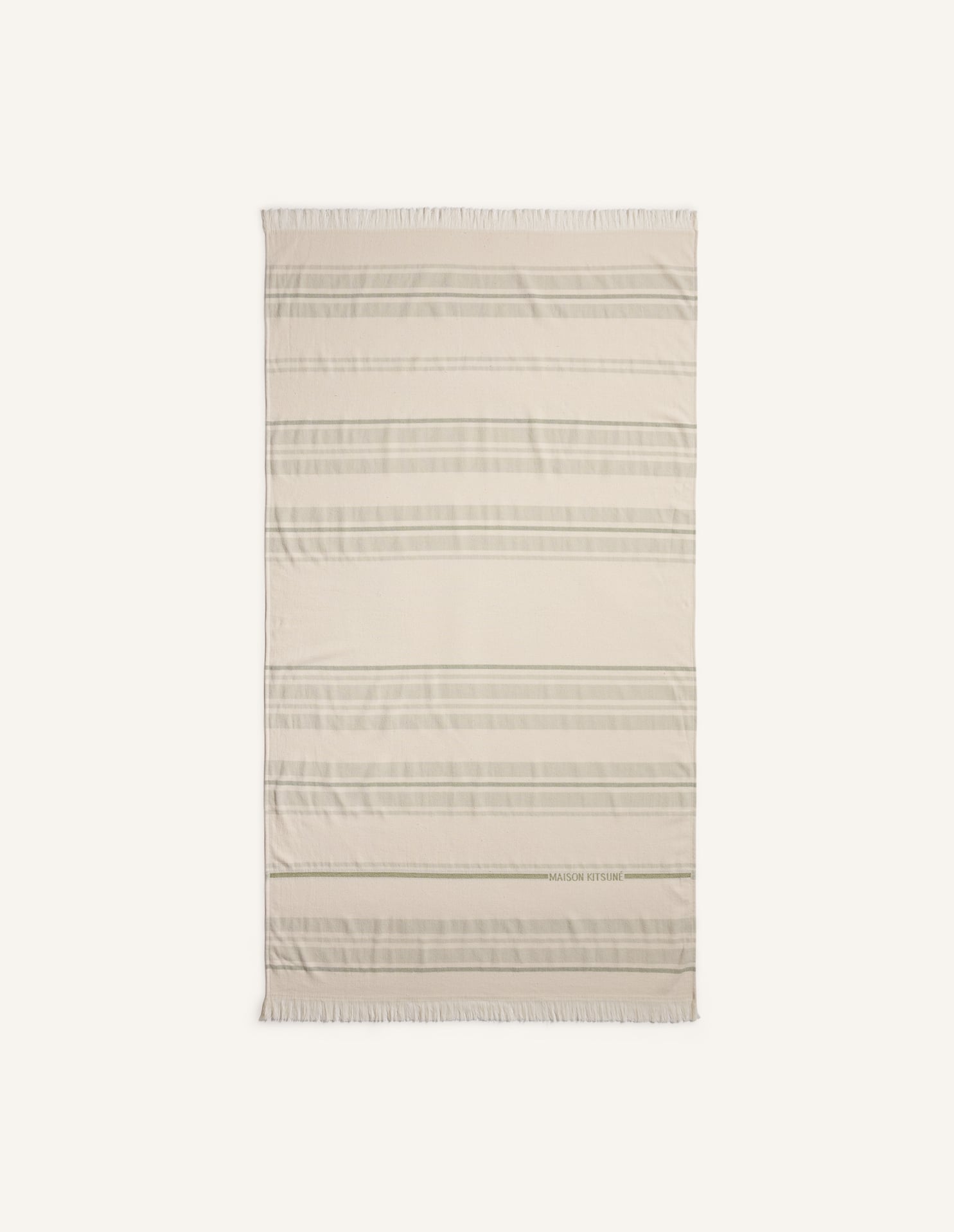 Striped Towel - Clay/Pelican/Dust Green
