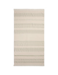 Serviette de bain rayée - Clay & Pelican & Dust Green