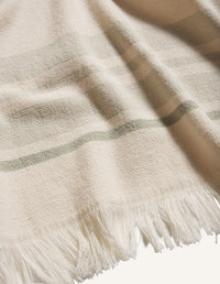 Striped Towel - Clay/Pelican/Dust Green