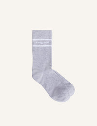 Maison Kitsuné Sporty Socks - Urban Grey/White