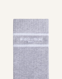 Maison Kitsuné Sporty Socks - Urban Grey/White