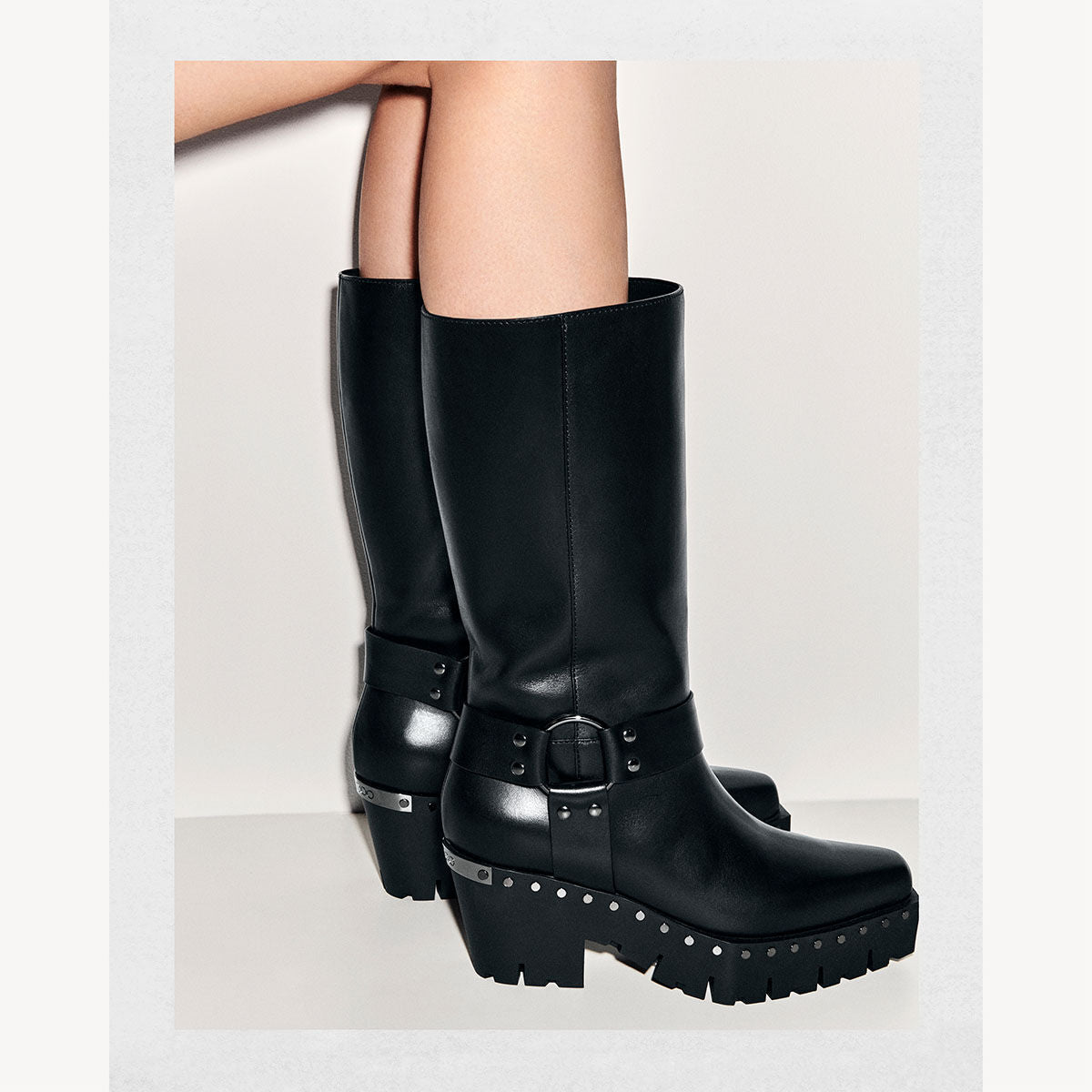 Bottes Quinn 75 en cuir - Black