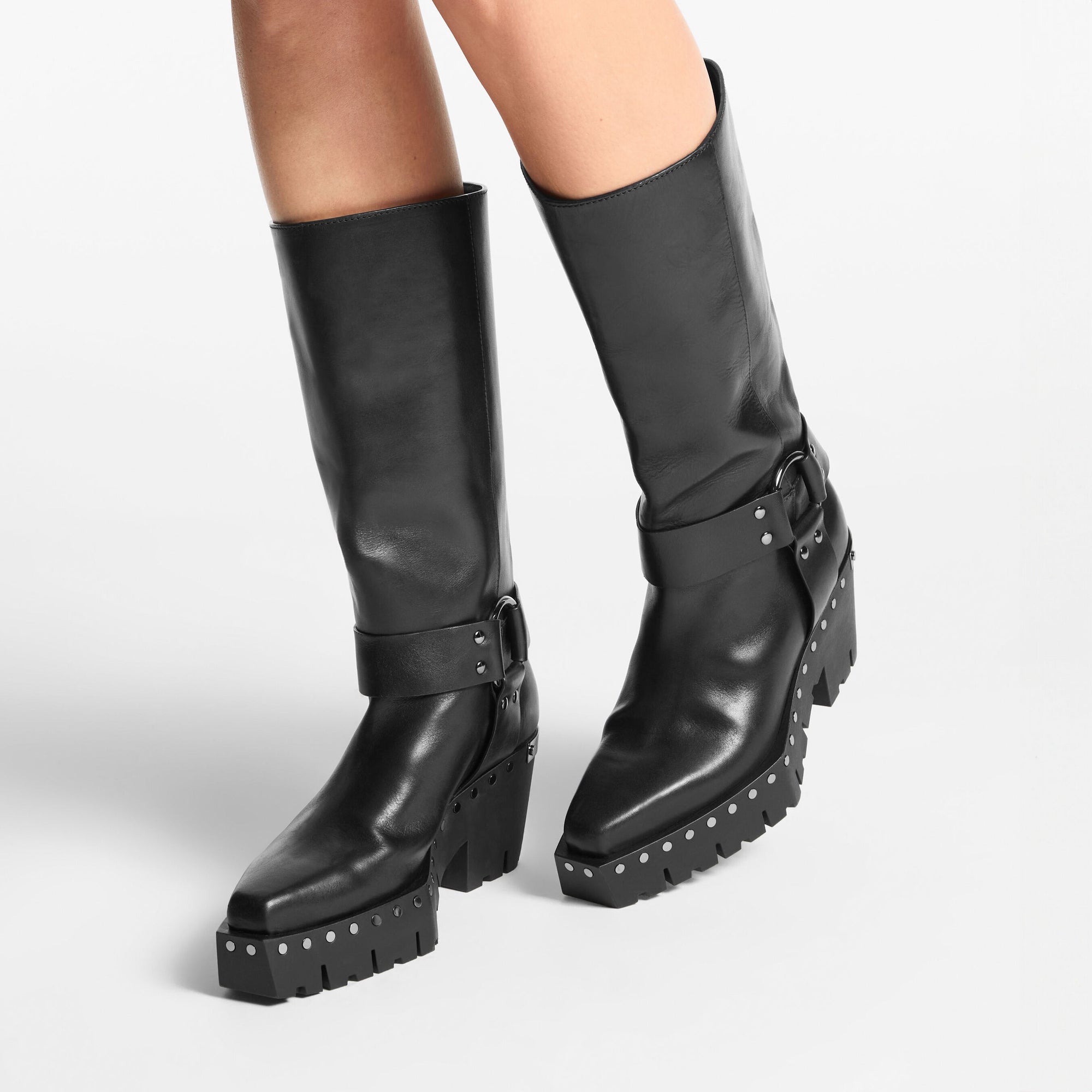 Bottes Quinn 75 en cuir - Black