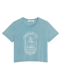 T-shirt Fountain Stamp - Stone Blue Faded