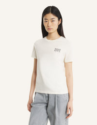 Gallery Fox Regular Tee-Shirt - Eggnog