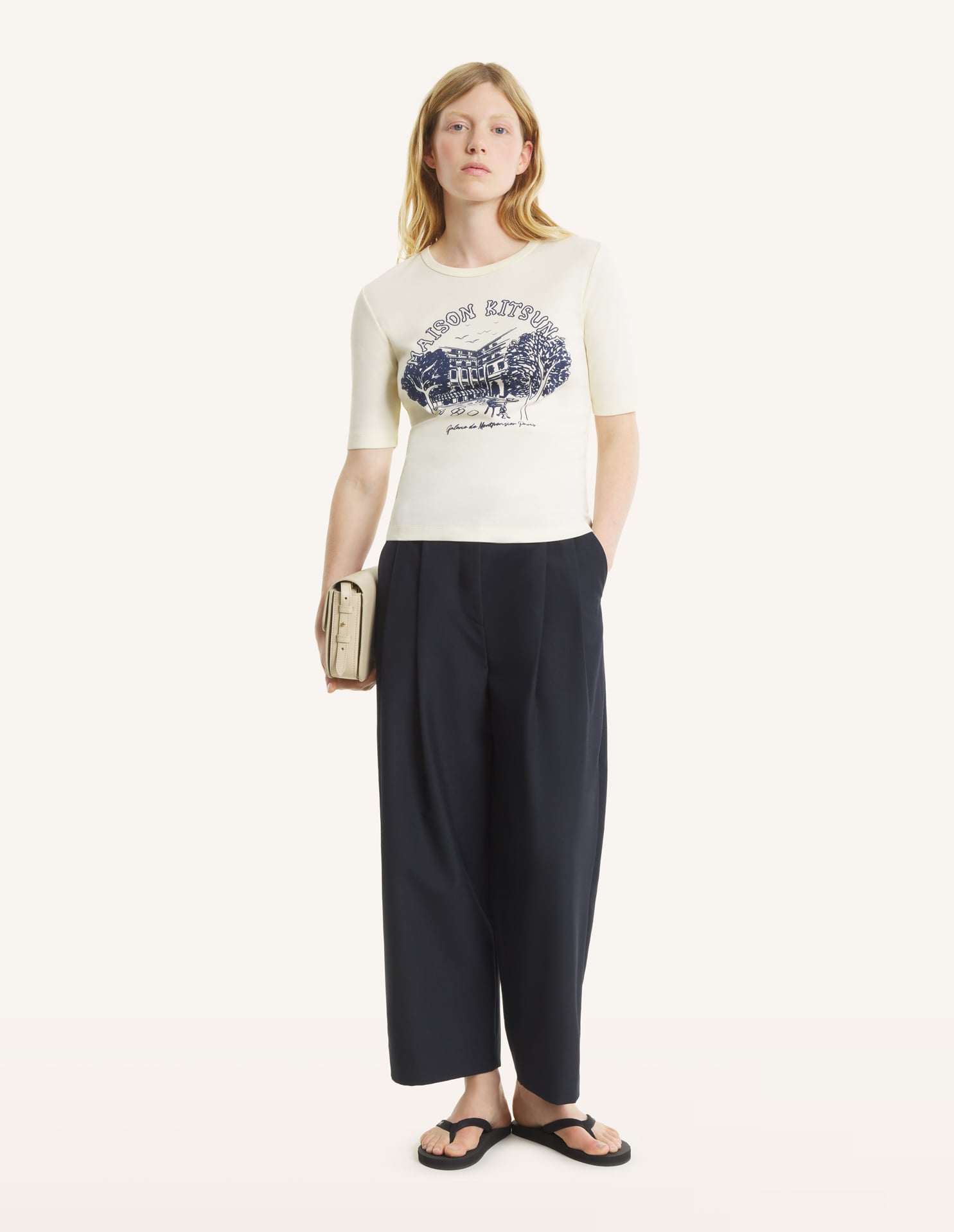 Galerie De Montpensier Fitted Tee-Shirt - Pure Ecru