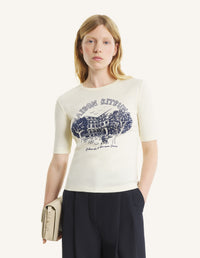 Galerie De Montpensier Fitted Tee-Shirt - Pure Ecru
