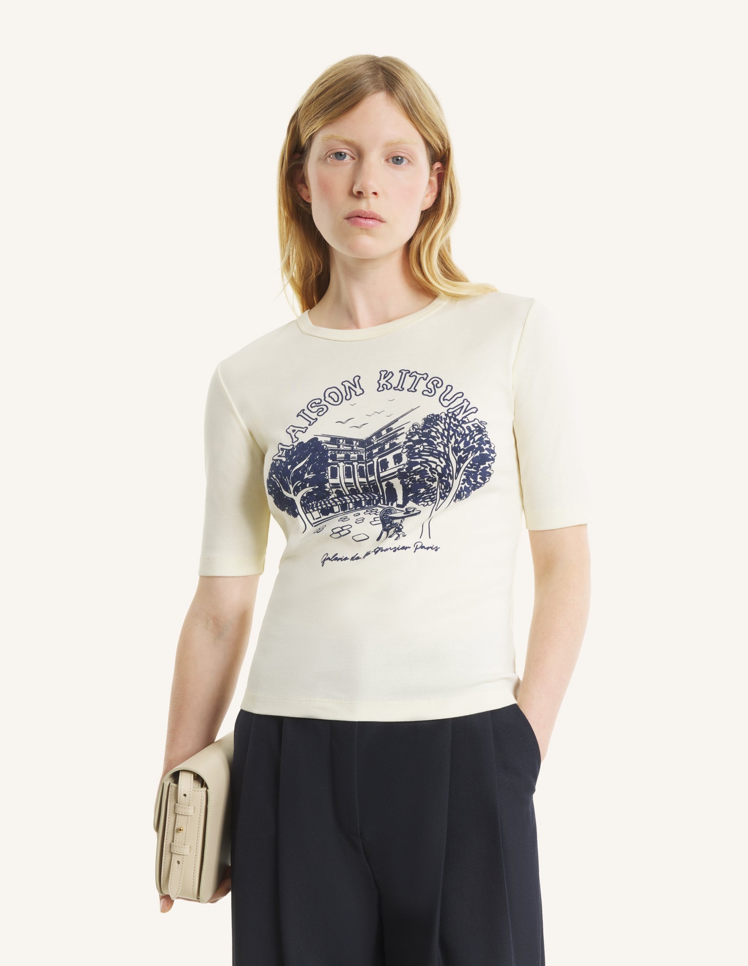 Galerie De Montpensier Fitted Tee-Shirt - Pure Ecru