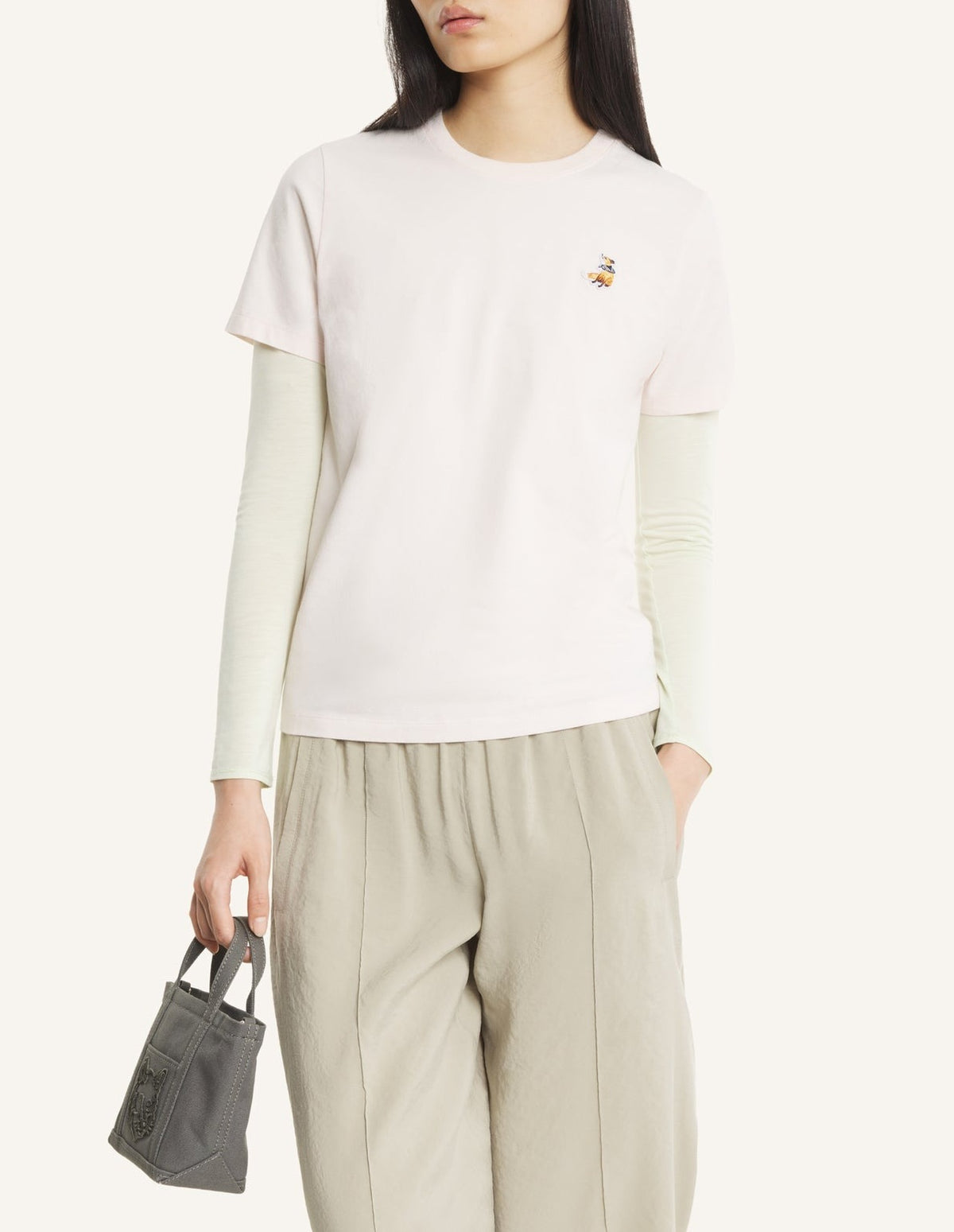 T-shirt Dreaming Fox - Mauve