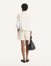 Textured Tee-Shirt - Pure Ecru