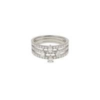 Bague Héra multi-anneaux sertie de diamants - Or Blanc