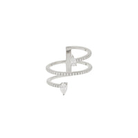 Bague Héra spirale sertie de diamants - Or Blanc