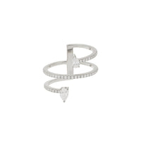 Bague Héra spirale sertie de diamants - Or Blanc