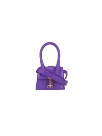 Mini sac Chiquito à logo en cuir - Purple
